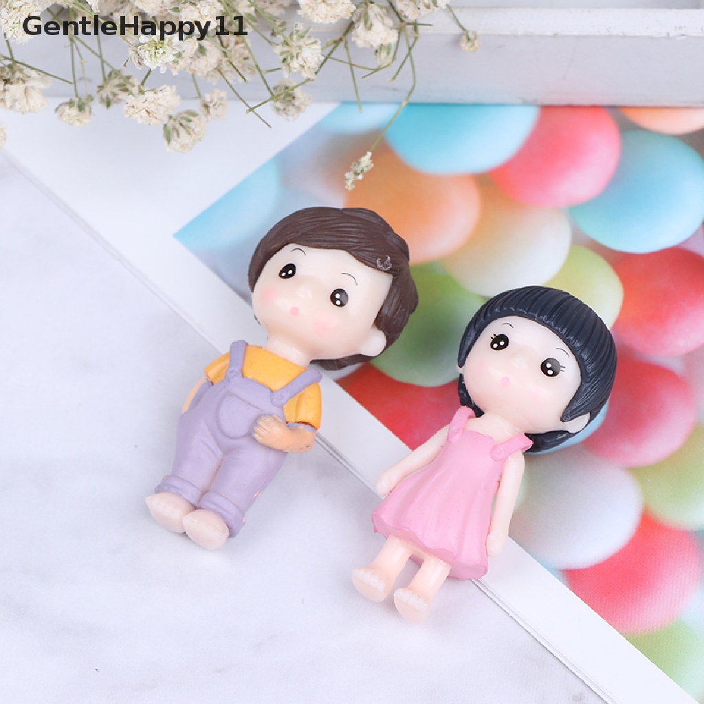 Gentlehappy 2Pcs Min Miniatur Dekorasi Rumah Ornamen Patung Rumah Boneka s Dekorasi id