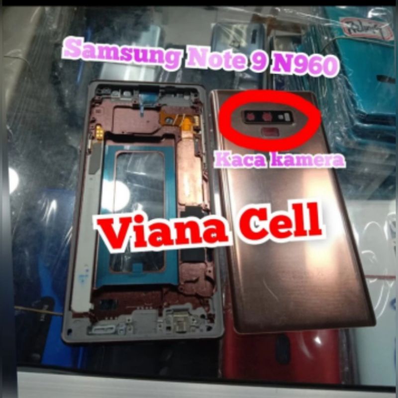 frame lcd backdoor samsung note 9 N960 N960f ring kaca kamera casing housing fullset ori