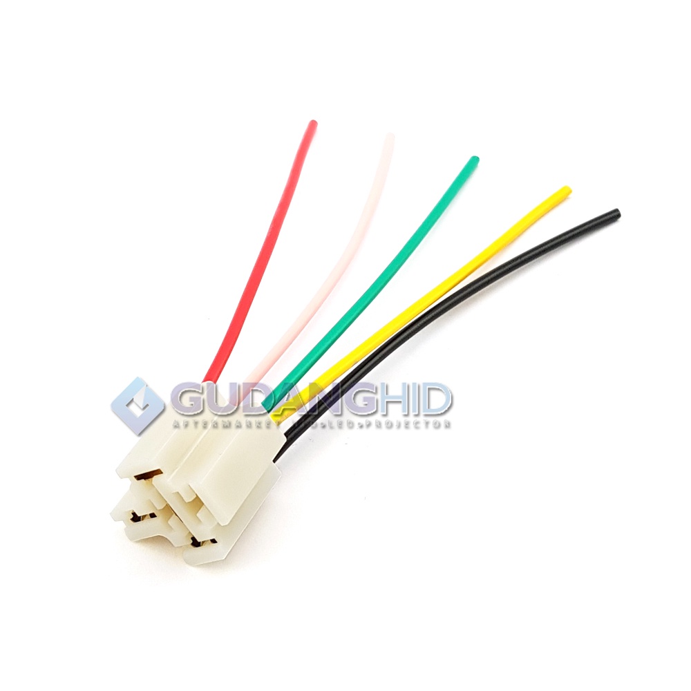 Adaptor Socket Relay Klakson Kaki 5 Pin Booster Lampu 12 AWG