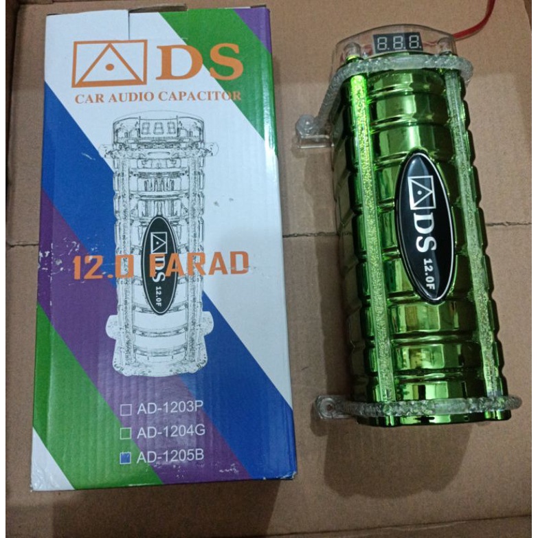 kapasitor ads LED 12 farad digital power capasitor DC 12 volt