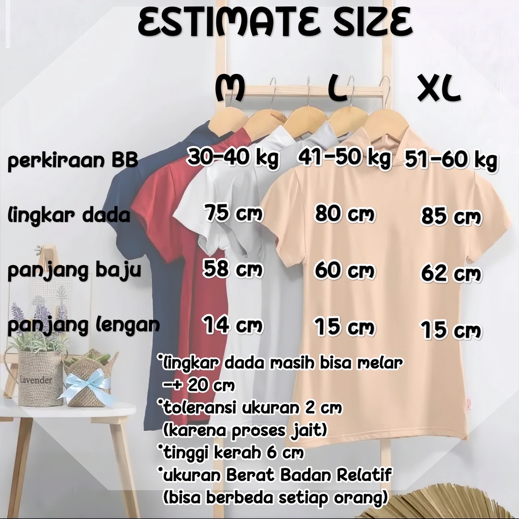 Manset Baju Turtleneck Lengan Pendek Polos Wanita