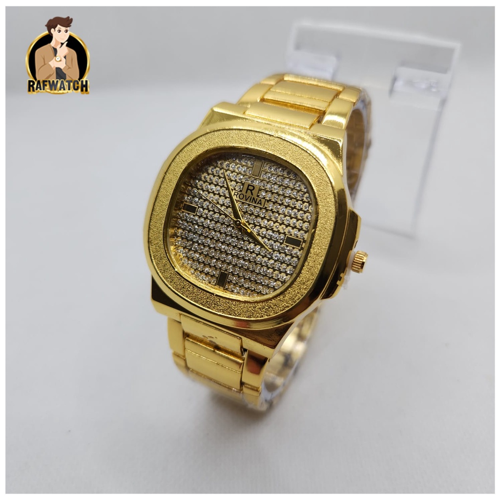 Jam Tangan Wanita Fashion TA8 Rantai Stainless Mewah Formal Permata Fashion Import Murah Bonus Baterai Cadangan