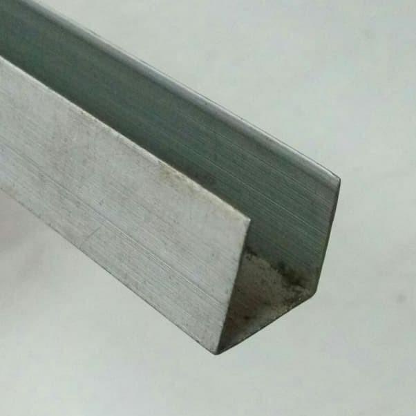 LIS U ALUMINIUM/KANAL U/U CHANNEL 20 MM 2 CM - silver