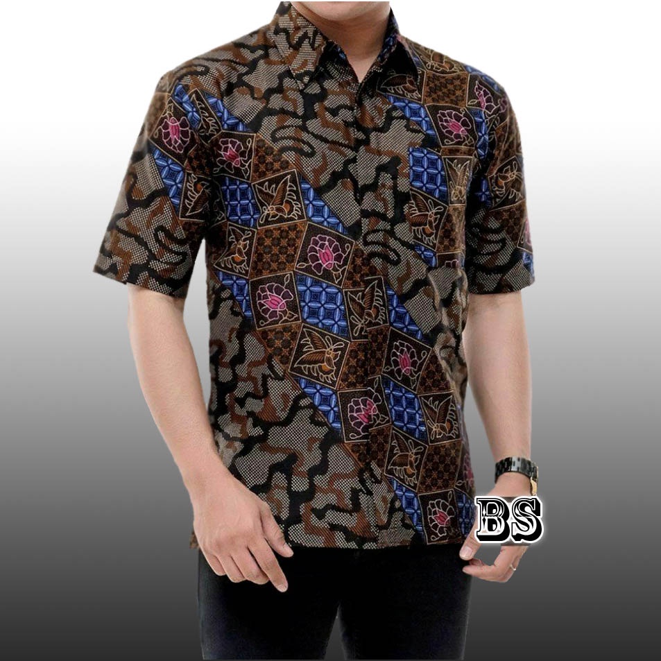 terbaru kemeja batik pria lengan pendek -  baju batik pria - kemeja kerja - kemeja batik kantor - bimasakti - bima sakti - hem batik pria masa kini