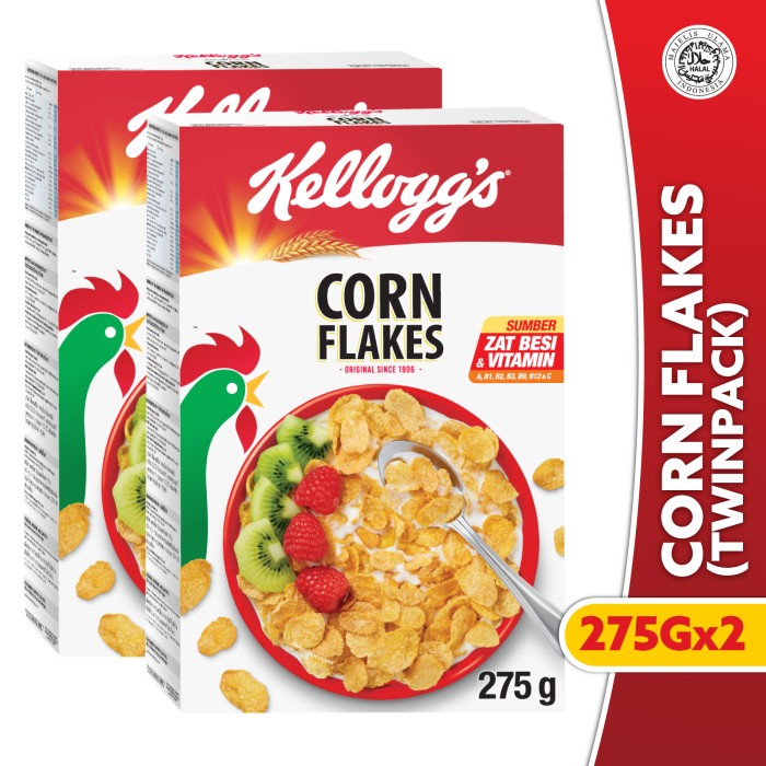 

Sereal [Special Bundle] Kelloggs Corn Flakes Sereal 2 X 275G