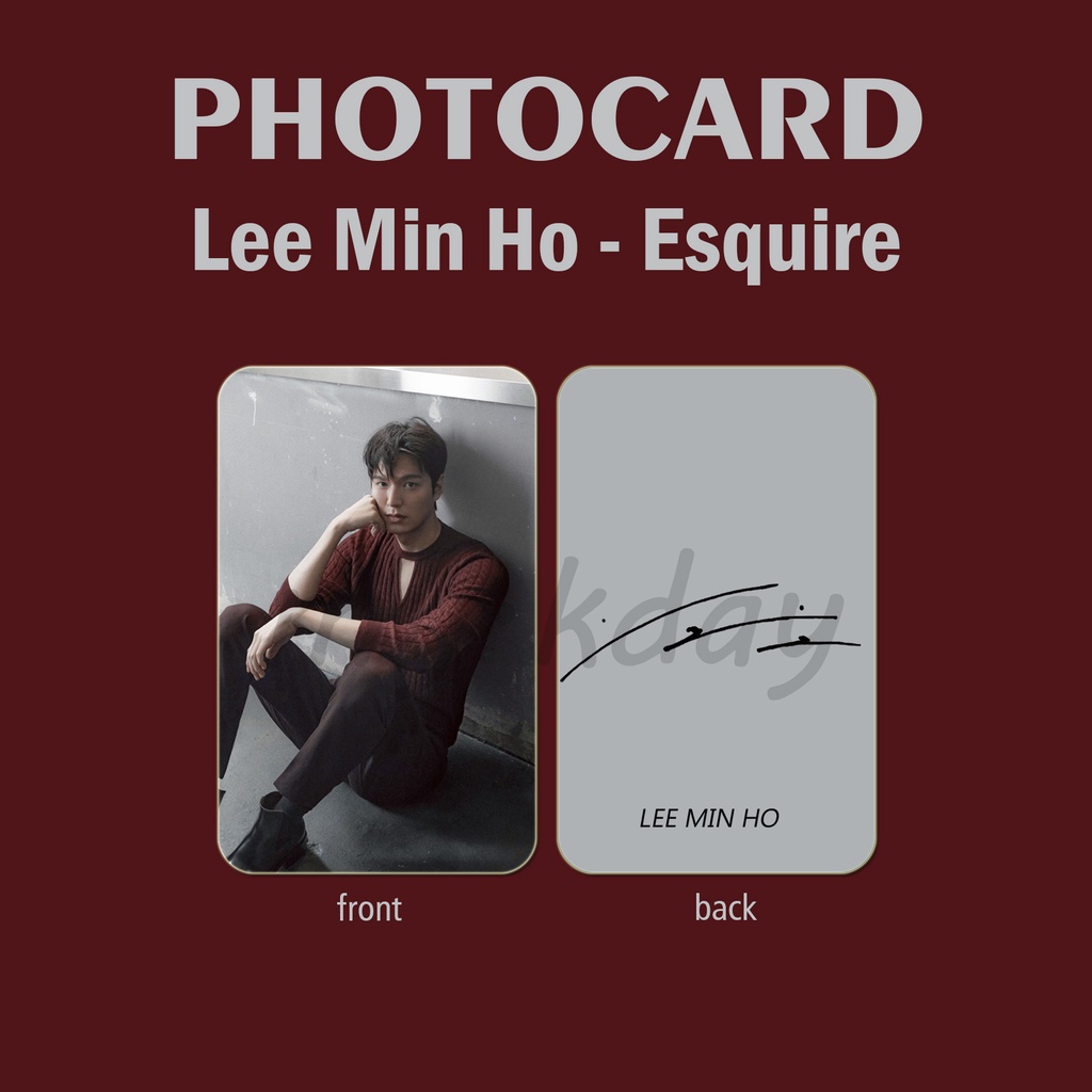 PCA-0131, Unofficial Photocard Lee Min Ho Esquire  2 sisi
