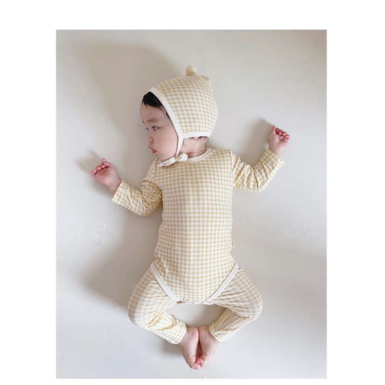 [isi 3] 3-18bln TOPI + JUMPER + CELANA PIYAMA BAYI ANAK BAJU JUMPSUIT ROMPER PEREMPUAN catalog TGLE TE