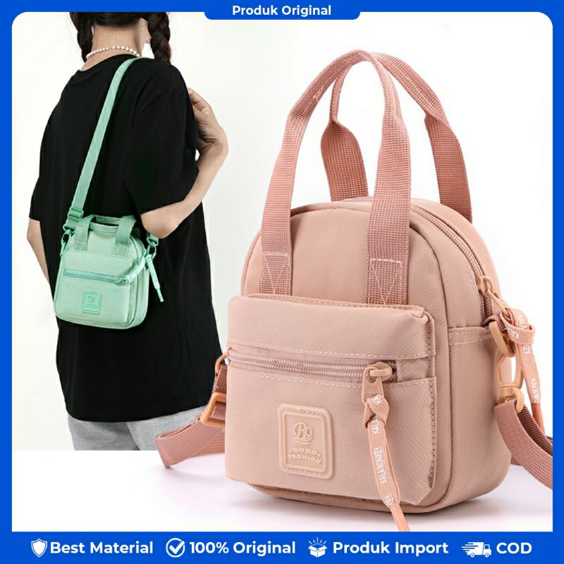 BOBO FASHION - Tas selempang wanita bobo 750-7 nilon waterproof tas import