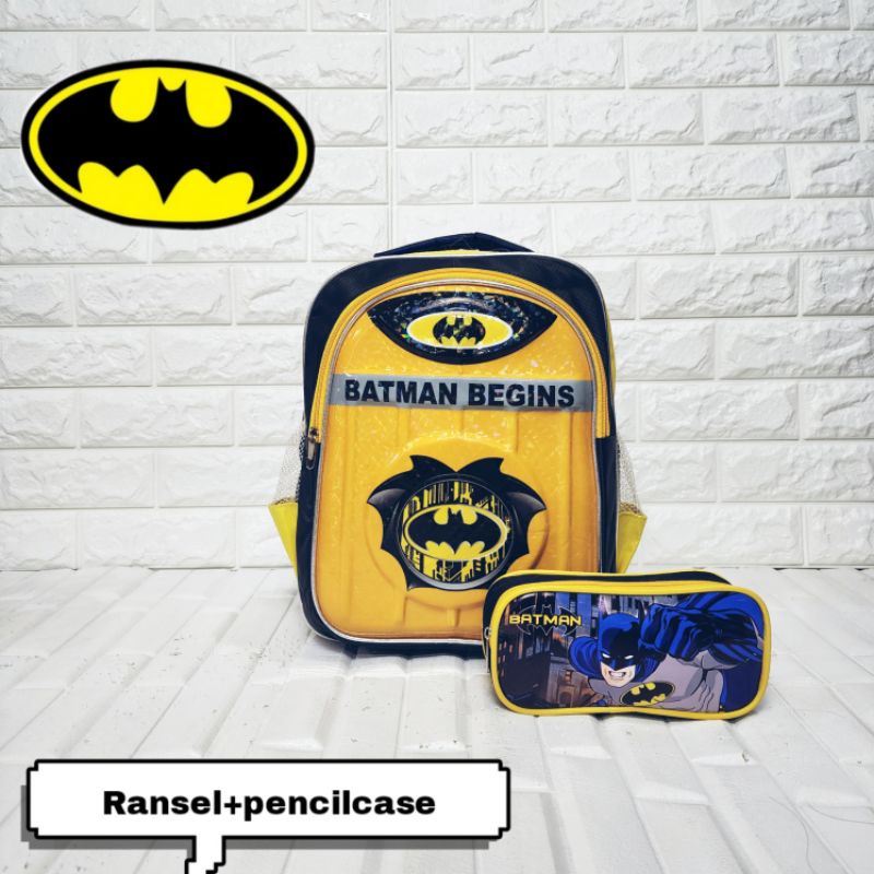 TAS TIMBUL NYALA RANSEL SEKOLAH TK-SD ANAK LAKI LAKI MOTIF 3D TIMBUL SUPER HERO