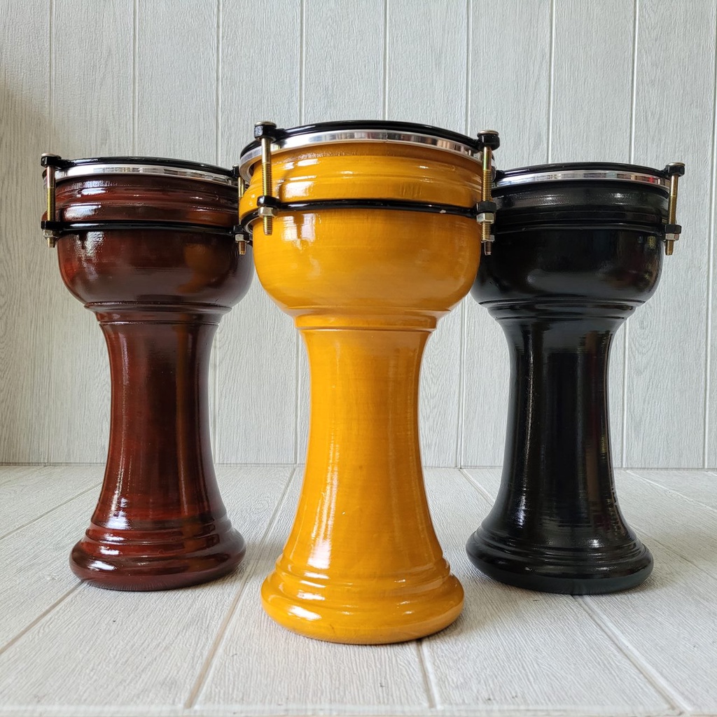 Calti Darbuka Dumbuk Pinggang Mini Anak Mika 6 Inch Power Beat Kayu Asli Bonus Kunci L Bergaransi