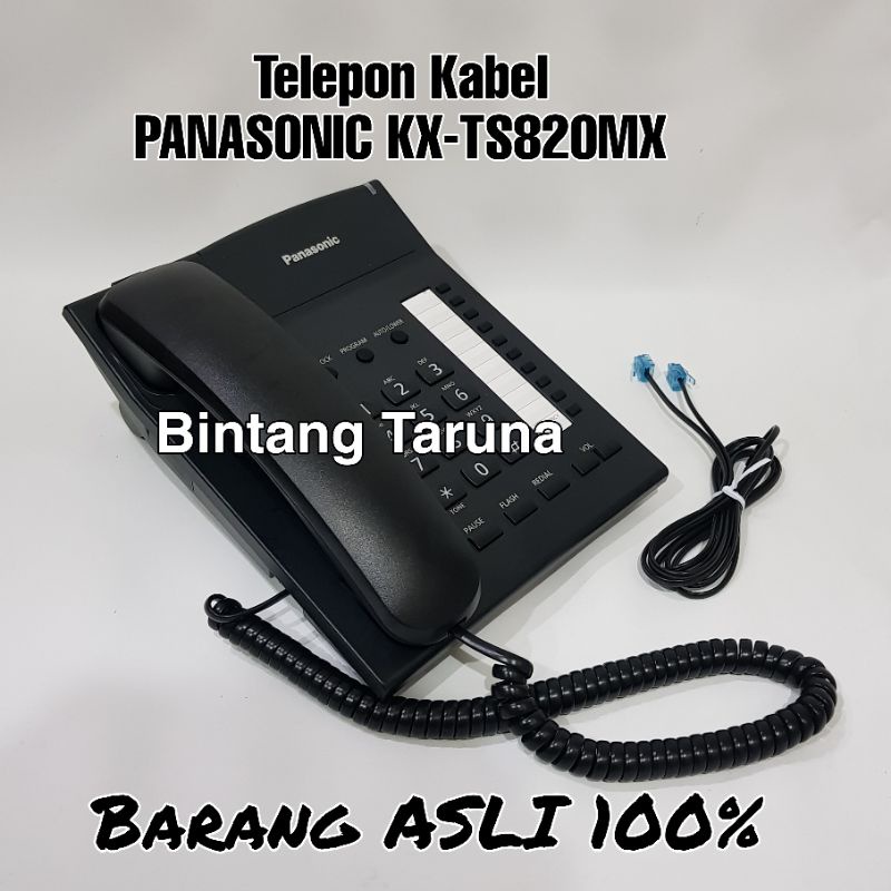 Pesawat Telepon Panasonic KX-TS820MX Telpon Kabel Panasonic KX-TS820 Telfon Kabel Panasonic KX-TS820MX