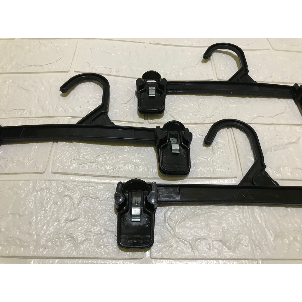 Hanger Jepit 20cm,25cm,30cm Celana Hitam /Gantungan Jepit Plastik code AI S, M, LHitam