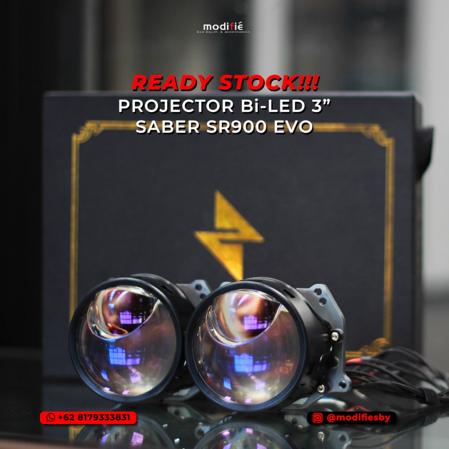 Jual Saber SR900 EVO Biled Laser Projector Headlamp 3" 3 INCH LED
