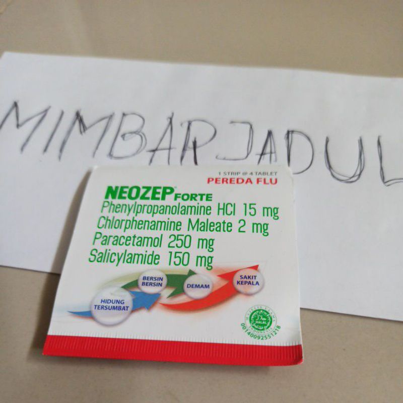 Neozep forte Obat Pereda Flu Demam Sakit kepala