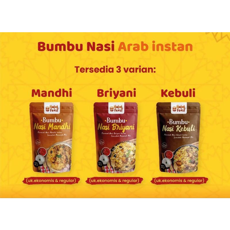 

Halal Fest Bumbu Arab Briyani, Kebuli, Mandhi 100g