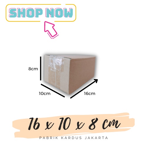 

KARDUS / KARTON BOX POLOS Uk. 16x10x8 (10 PCS)