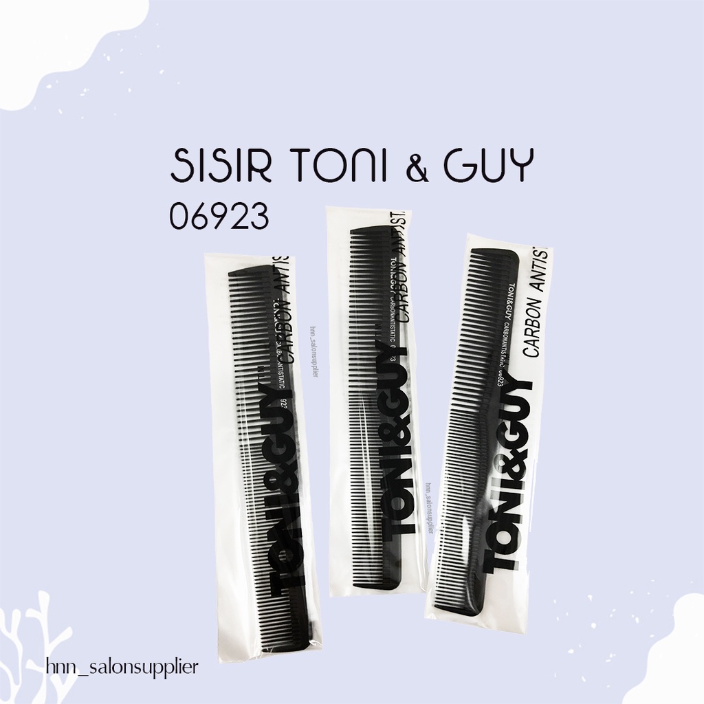 Sisir Potong Rambut Salon Barber Toni and Guy 6923 Carbon Antitastis Professional Quality