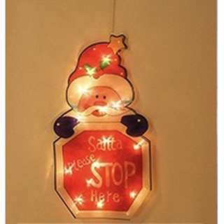 Lampu Gantung Natal Christmas Kaca Cafe Light Dekorasi XMAS Lampu Cantik LED Decorations Santa Reindeer Kabel LED READY HIASAN TUMBLR DEKORASI POHONNATAL light