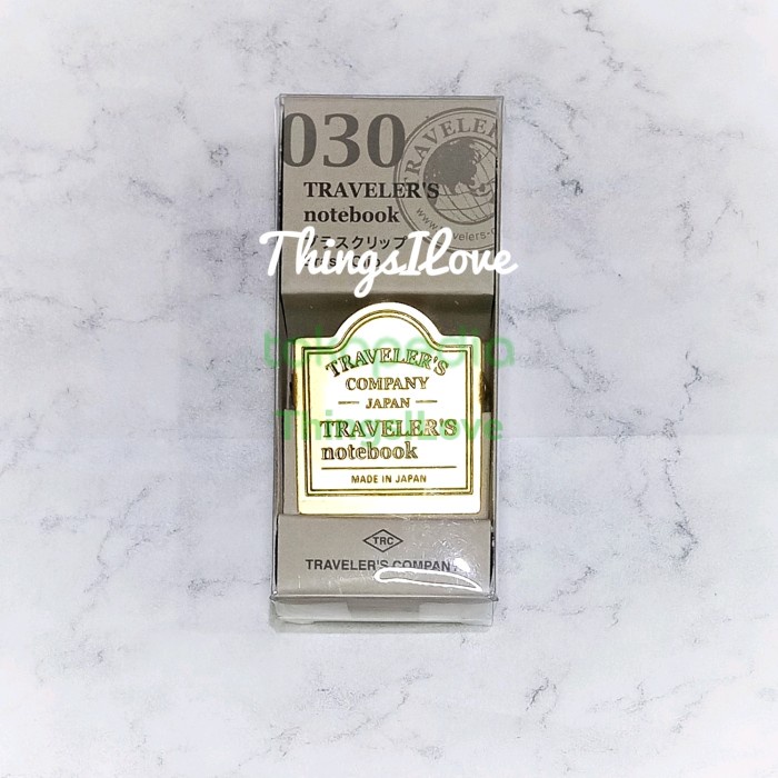 

Agenda Midori Traveler'S Notebook - 030 Brass Clip Trc Logo - Authentic