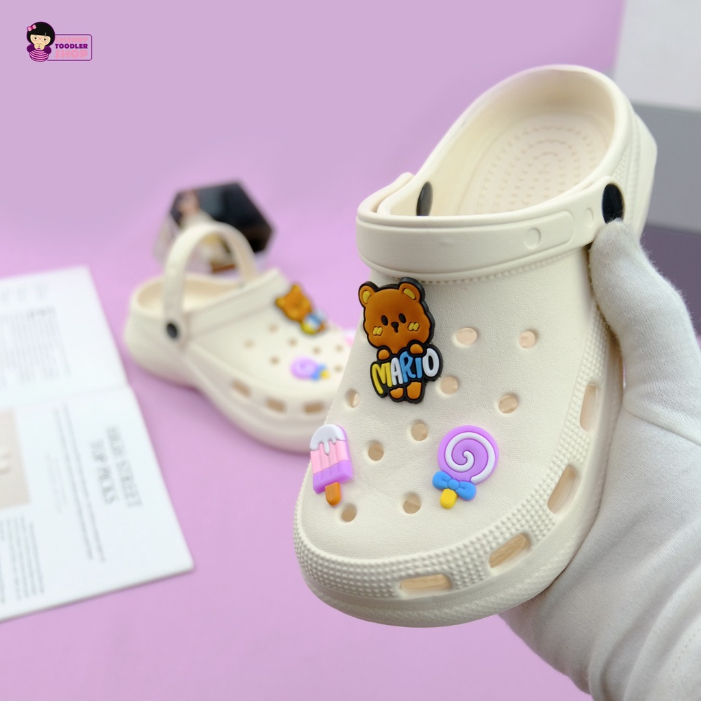 littlekiddoss Sandal Clog Bear Sendal Wedges Anak Remaja Dewasa Import Sendal Fuji bahan Eva Viral SD2214