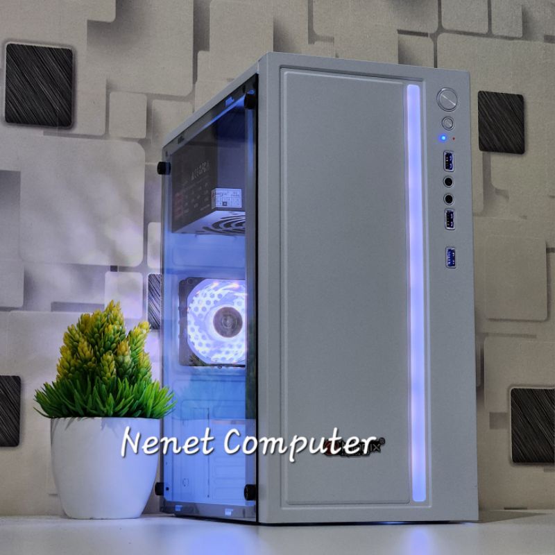 Full Set - PC Rakitan Core i5 | 8GB RAM | SSD 256GB | LED | Siap Pakai