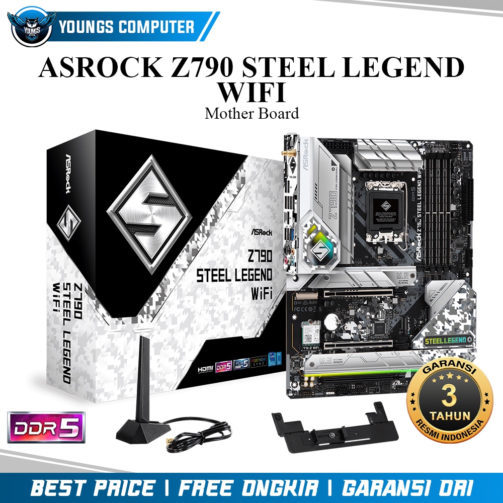 ASROCK Z790 STEEL LEGEND WIFI | MOTHER BOARD INTEL LGA1700 DDR5 ATX