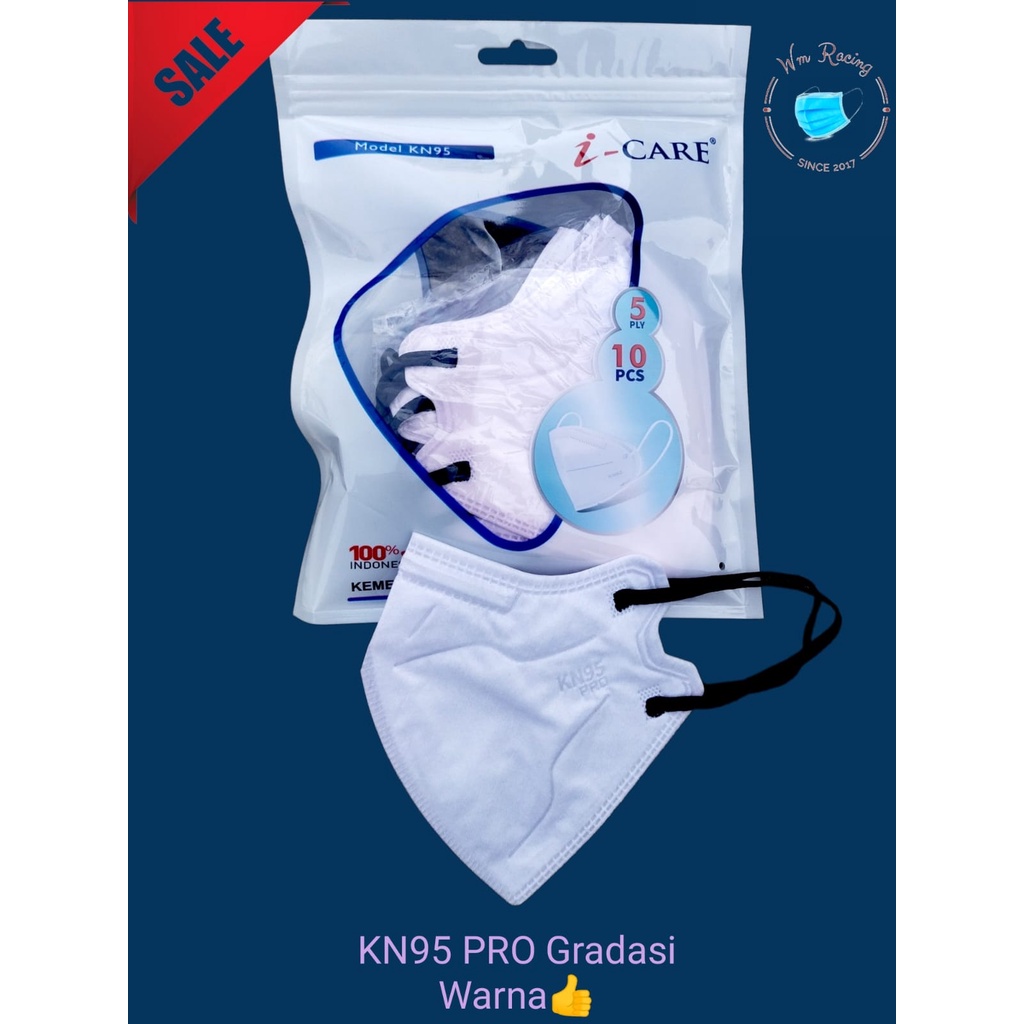 Masker KN95 Pro Sachet iCARE Chasa 5ply Premium Quality isi 10pc Kemenkes