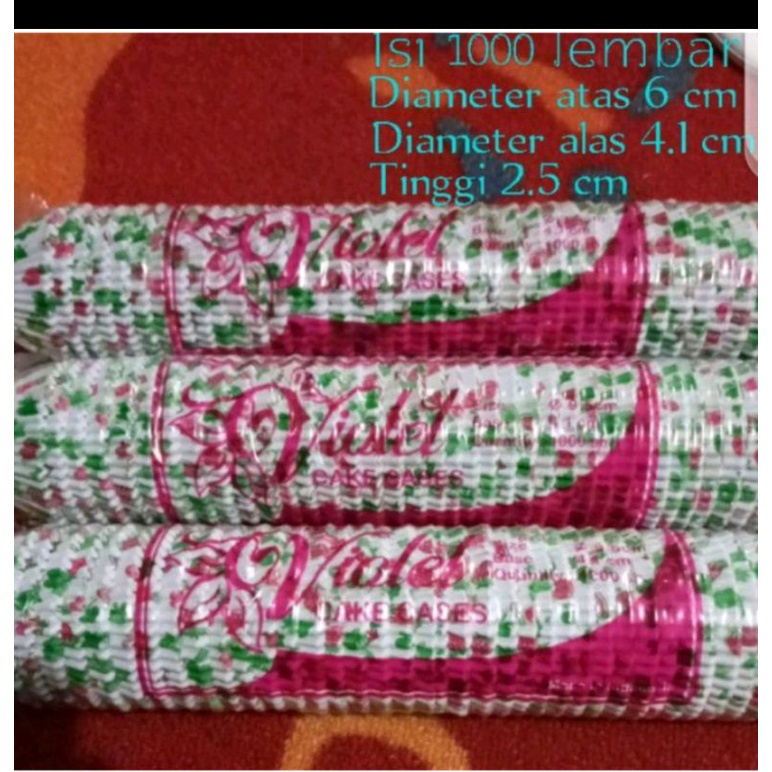 CUP KUE/ CUP KERTAS 9.5 cm ISI 1000