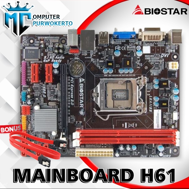 Mainboard H61 - Biostar LGA 1155 DDR3