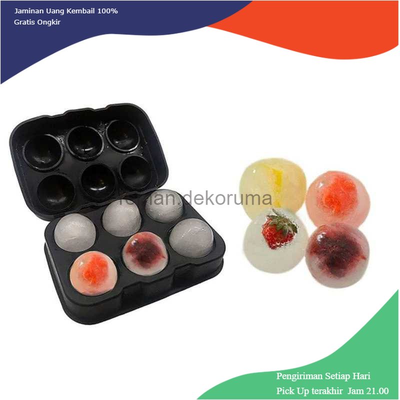 TD - PR Winzwon Cetakan Es Batu Ice Cube Tray Cube + Ball 2 PCS - CW76685