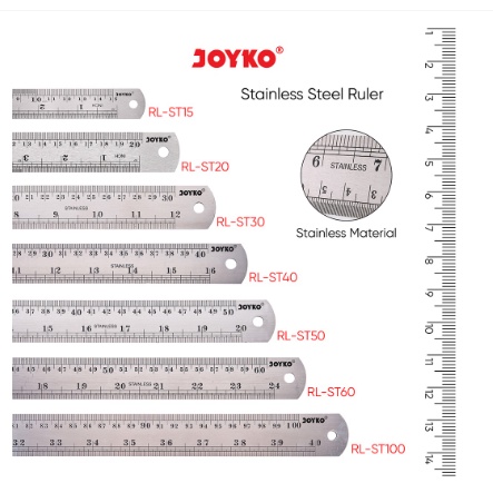 

Penggaris Joyko Stainless Steel Ruler Penggaris Besi RL - ST30