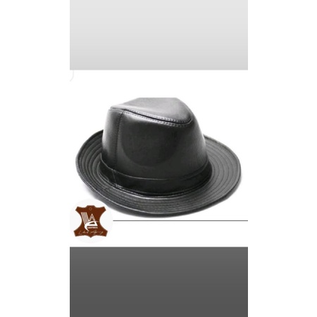 TOPI KULIT FEDORA TOMPI,TOPI TOMPI,HATS