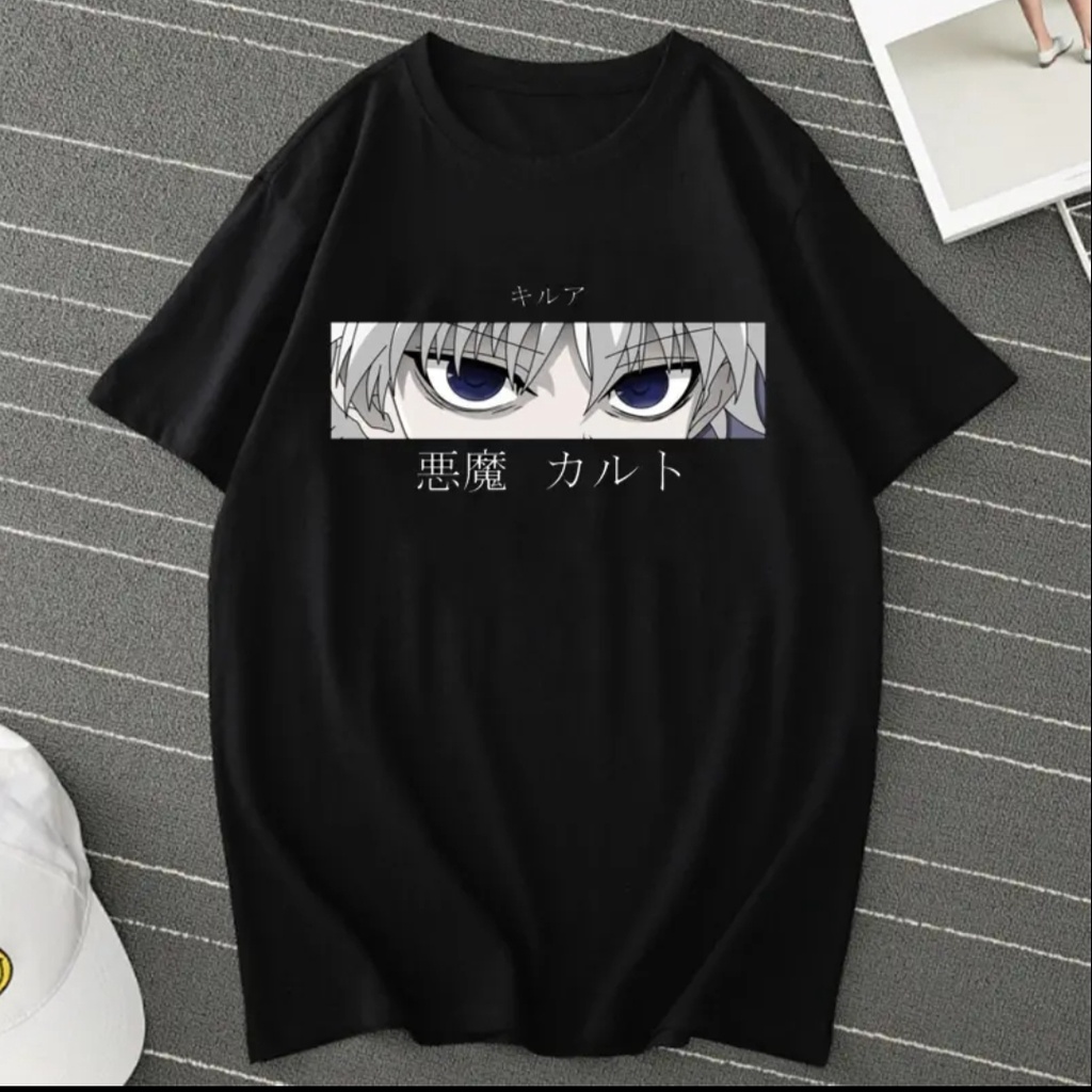 BISA COD/JHOSE/BAJU HUNTER/BAJU ANIME/BAJU KILLUA/TERBARU/BAJU LENGAN PENDEK