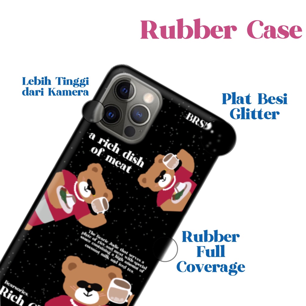 Casing HP Rubber ios android Bearie Jodie Rich Dish