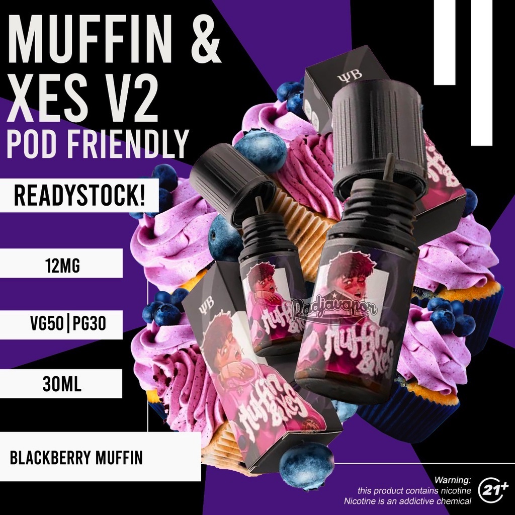LIQUID 30ML MUFFIN AND XES BLUEBERRY V2
