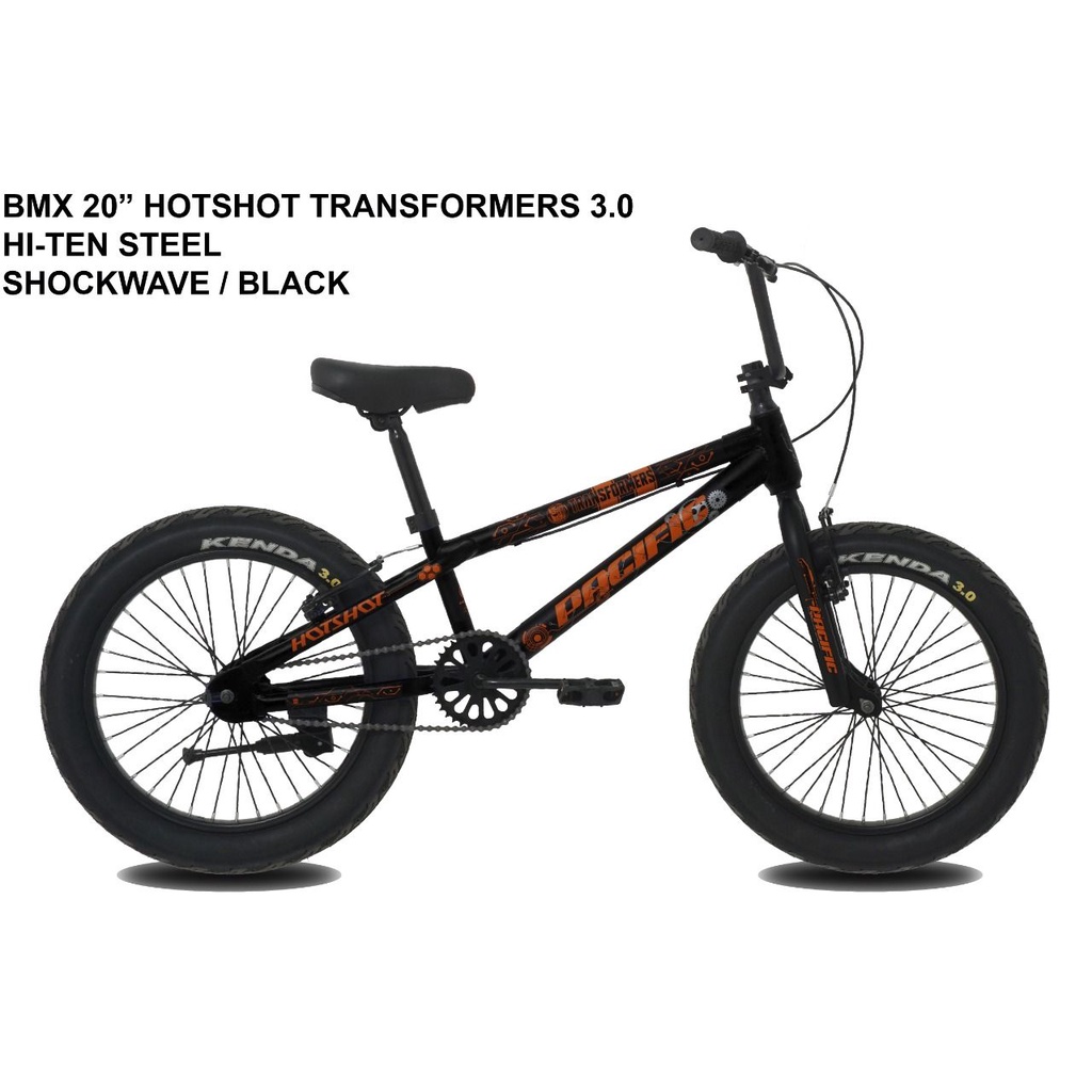 Sepeda Anak BMX 20 inch Hotshot Transformers Ban 3.0 Pasific