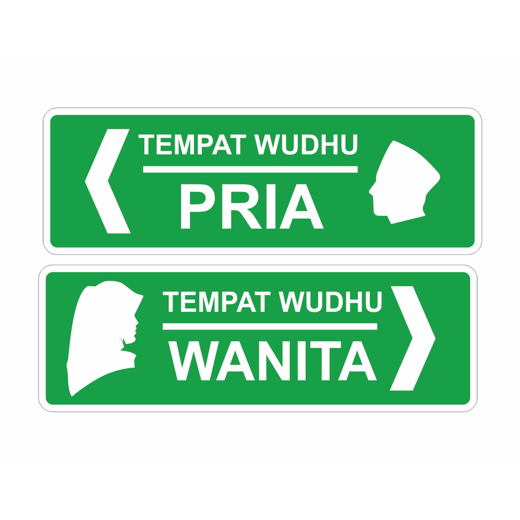 SIGNAGE TEMPAT WUDHU AKRILIK