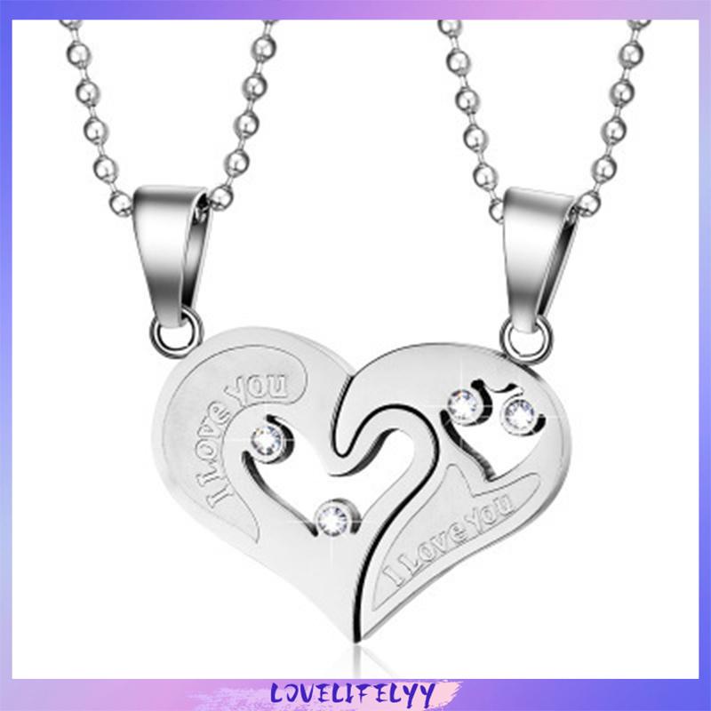 Love Magnet Kalung Couple Pelukan Choker Liontin Necklace Pasangan Cinta - SD -LOY