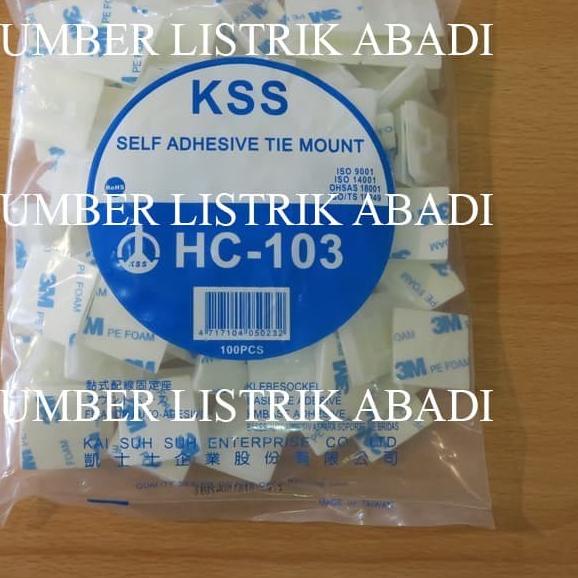 

KSS Self Adhesive Tie Mount HC-103 (PEREKAT 3M)