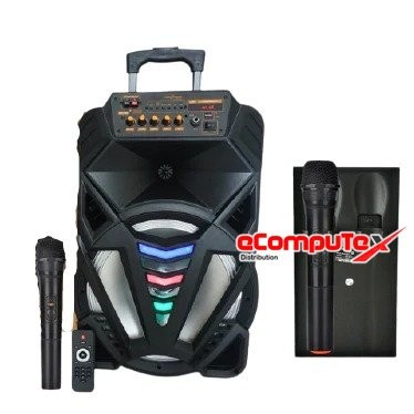 SPEAKER ADVANCE PORTABLE K-1501 K1501 BLUETOOTH 15 INCH KOPER + MIC GARANSI RESMI