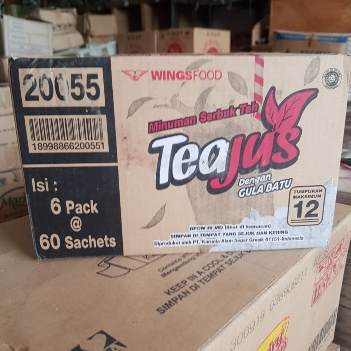 

TERBARU tea jus gula batu@6pack x60sachets/dus /TEH DIET/TEH PELANGSING/TEH HIJAU/TEH JATI CINA/TEH