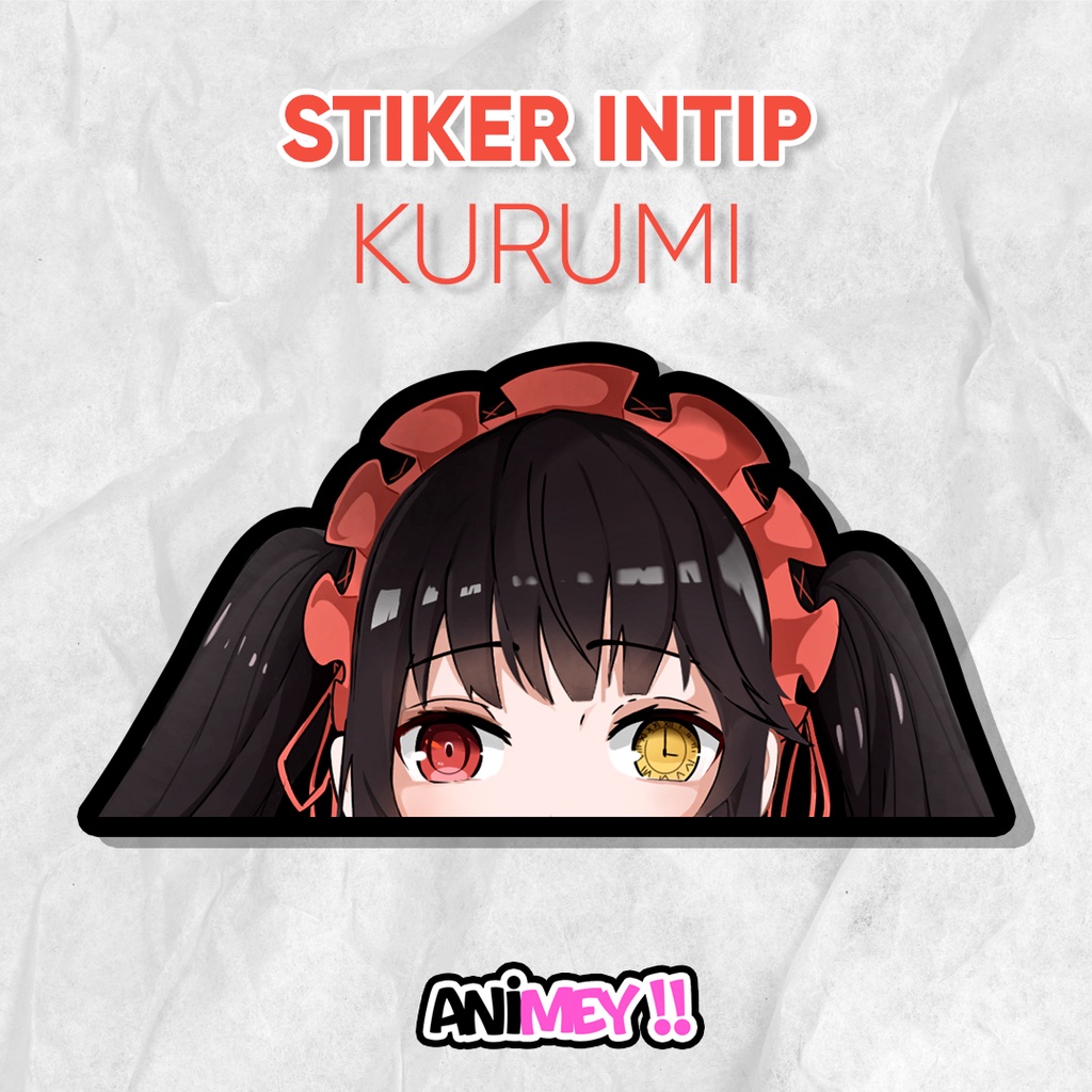 

Stiker Intip Kurumi Tokisaki Anime Date A Live / Sticker Waterproof
