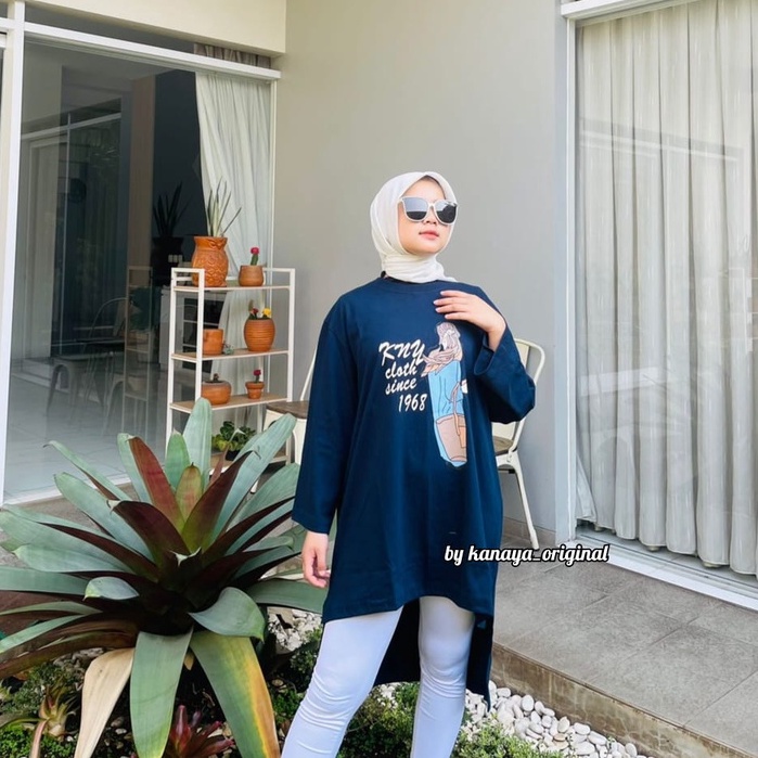 BAJU KAOS CEWEK MODEL PENGUIN BAHAN COMBAD 24S BLUS WANITA TERBARU KEKINIAN TUNIK TERLARIS TUNIK KAO
