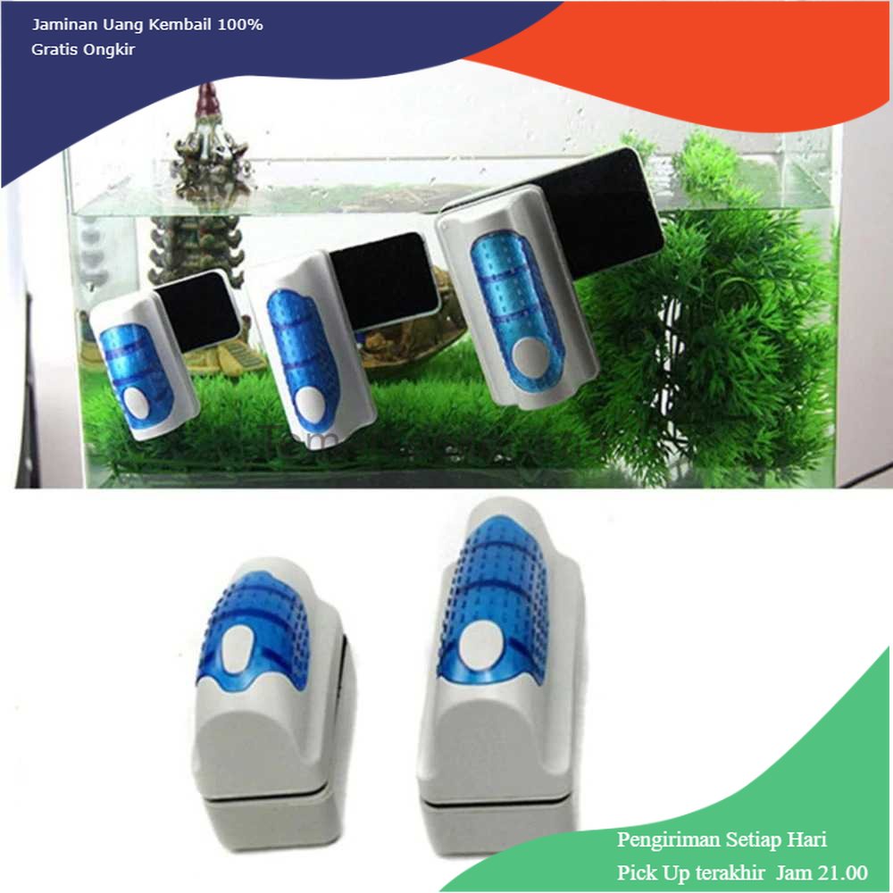 TD-PR2 AQUAWING Sikat Kaca Magnetic Floating Brush Glass Aquarium - AQ01