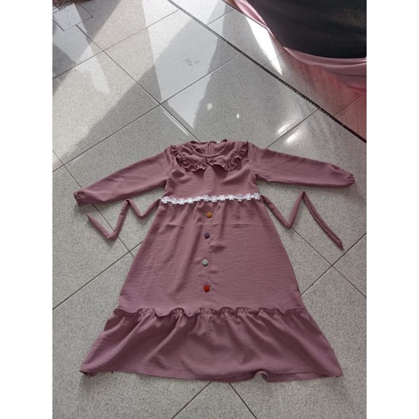 gamis anak set jilbab