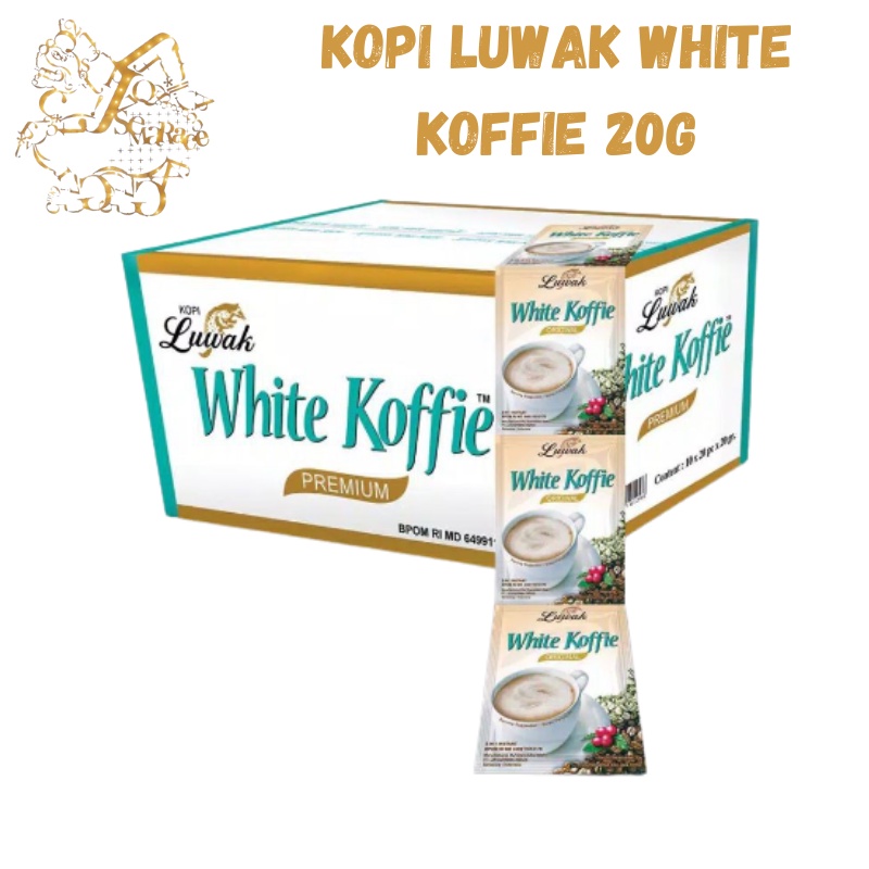 KOPI LUWAK WHITE KOFFIE 1 RENCENG ISI 10 PCS