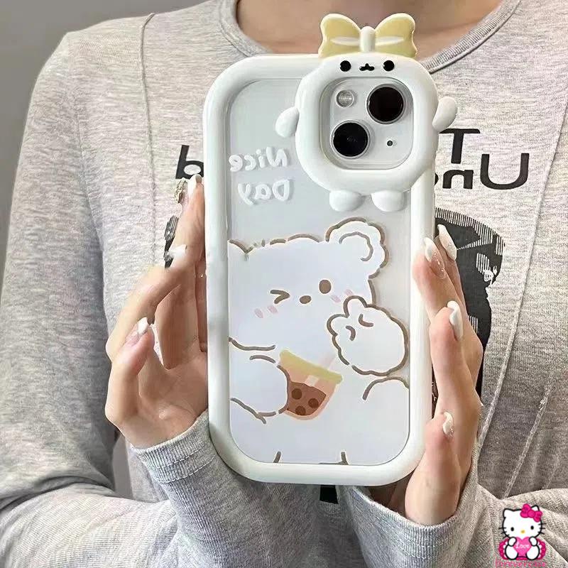 Casing Samsung A04 A32 A12 A31 A30s A50 A04E A13 A52 A50s A04s A51 A52s A22 A23 A53 A03s A02s A33S A53 A11 A73 A5S Motif Kartun Monster Bear 3D