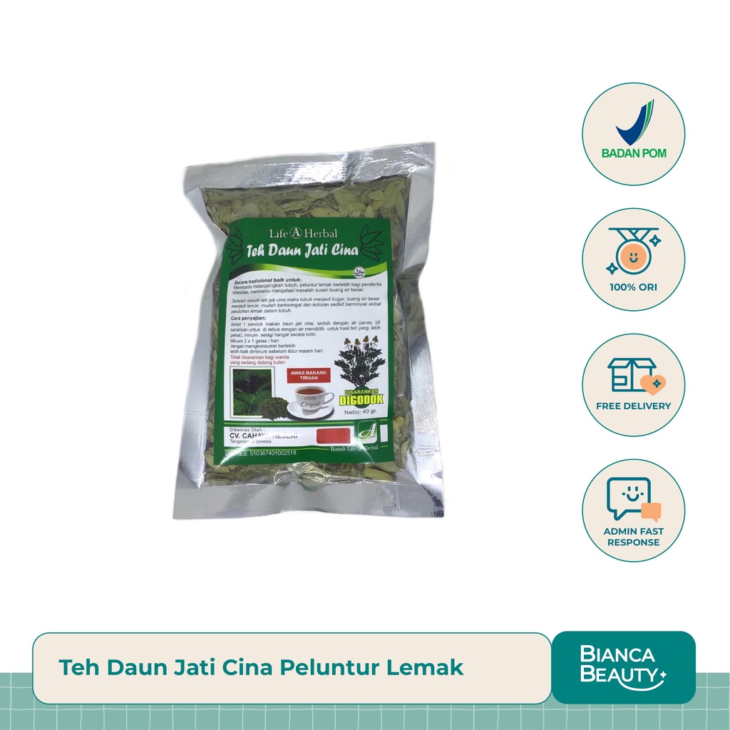 

TEH Daun Jati cina peluntur lemak 40gr