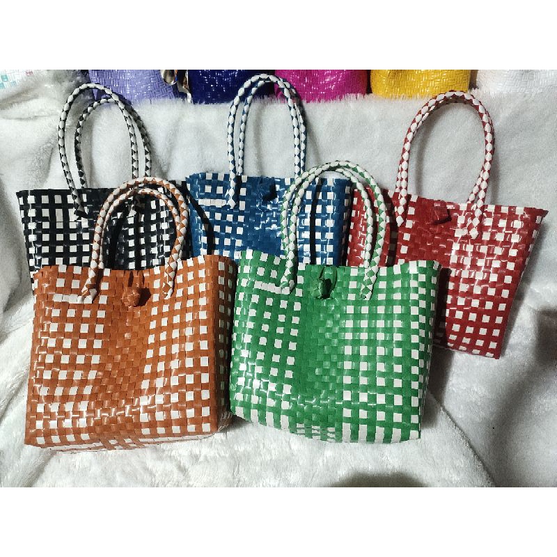 Tas Anyaman bahan kaca / tas souvenir