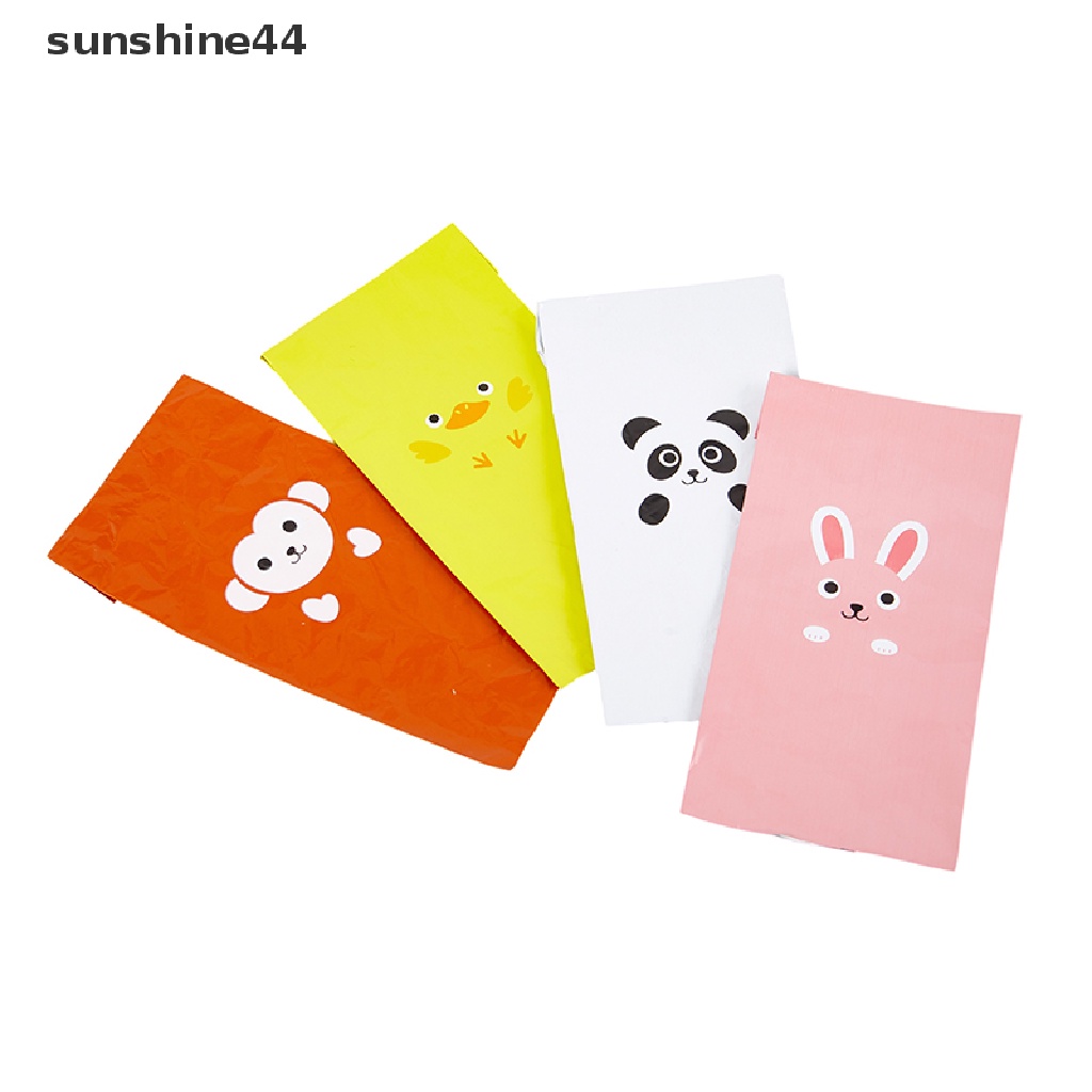 Sunshine 10PCS Plastik Aluminum Foil Motif Kartun Hewan Untuk Membungkus Makanan / Nasi